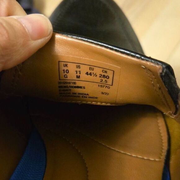 Clarks Men's Whiddon Step Black Leather Loafer US Sz 11 Great Preowned Condition - Picture 8 of 9